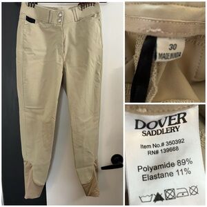 Dover Saddlery Women's Riding Breeches size 30 Tan